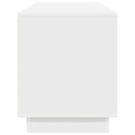 vidaXL Meuble TV avec lumières LED blanc 160 5x41x50 cm