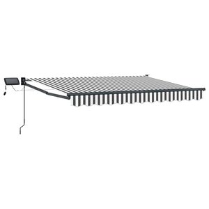 vidaXL Store rétractable manuel avec LEDs 3 x 2 5 m