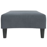 vidaXL Repose-pied gris foncé 77x55x31 cm velours