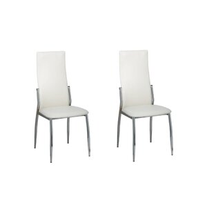 vidaXL Chaises à manger lot de 2 blanc similicuir