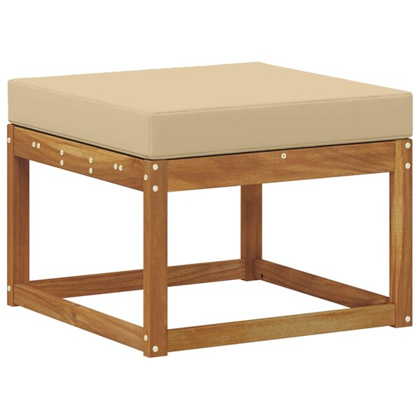 vidaXL Pouf d'Extérieur Bois d'Acacia Massif Naturel