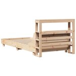 vidaXL Cadre de lit sans matelas 100x200 cm bois massif de pin
