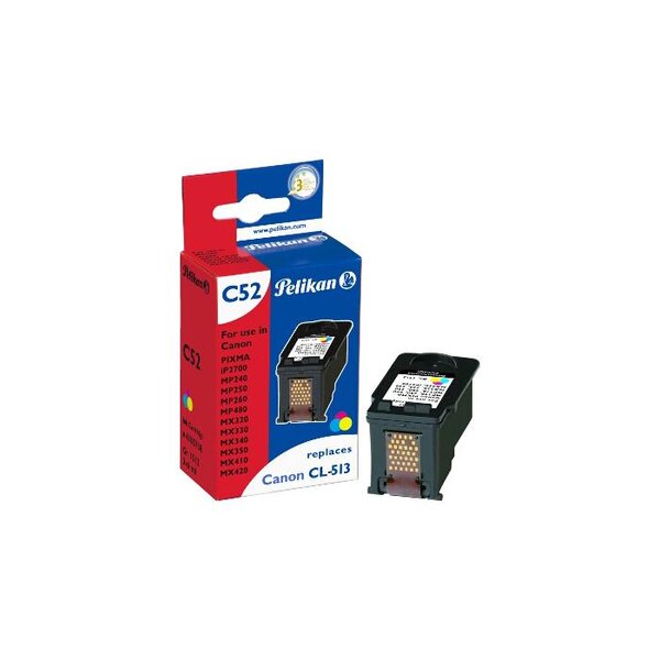 C52 cartouche jet d'encre compatible avec oem cl-513 2971b001 couleur pelikan printing