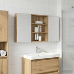 vidaXL Ensemble de Meubles de Salle de Bain 3 Pièces 100 x 10 5 x 50 cm