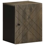 vidaXL Ensemble de meubles de salle de bain 5 Pièces noir manguier massif