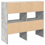 vidaXL Étagères à chaussures 2 Pièces empilable gris béton 89 5x30x40 cm