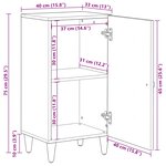 vidaXL Buffet Marron 40 x 33 5 x 75 cm Bois de mangue massif