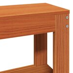 vidaXL Cadre de lit Cire marron 200 x 200 cm Bois de Pin Massif