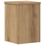vidaXL Supports pour plantes 2 Pièces chêne artisanal bois d'ingénierie