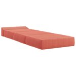 vidaXL Canapé-lit pliable Rouge orange 200 x 70 x 15 cm