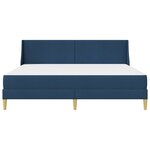 vidaXL Cadre de lit avec matelas avec tête de lit Polyester