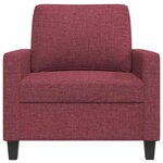 vidaXL Fauteuil Rouge bordeaux 60 cm Tissu