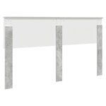 vidaXL Tête de lit Gris béton 160 cm Bois d'ingénierie