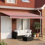 vidaXL Store rétractable manuel avec LEDs 4 5 × 3 m