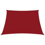 vidaXL Voile de parasol Tissu Oxford carré 6x6 m Rouge
