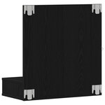 vidaXL Armoire Miroir Chêne noir 62 x 31 5 x 62 cm Bois d'ingénierie