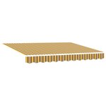 vidaXL Auvent rétractable manuel avec rayures multicolores LED 350x250 cm