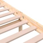 vidaXL Cadre de lit Bois massif 140x190 cm