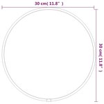 vidaXL Miroir mural Doré Ø 30 cm Rond