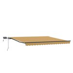 vidaXL Auvent Rétractable Multicolore 450 × 300 cm tissu
