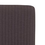 vidaXL Chaises à manger lot de 4 marron foncé tissu