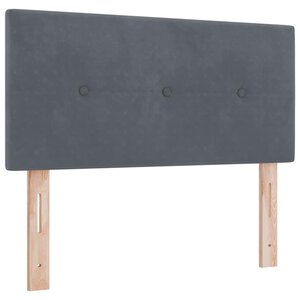 Tête de lit LED vidaXL capitonnée en gris foncé 100 cm en velours