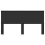 vidaXL Tête de lit Chêne noir 200 cm Bois d'ingénierie