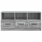 vidaXL Meuble TV Sonoma gris 102 x 34 5 x 47 cm Bois d'ingénierie