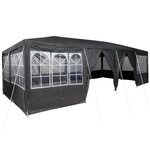 vidaXL Tente de fête avec 12 parois anthracite 8x4 m PE