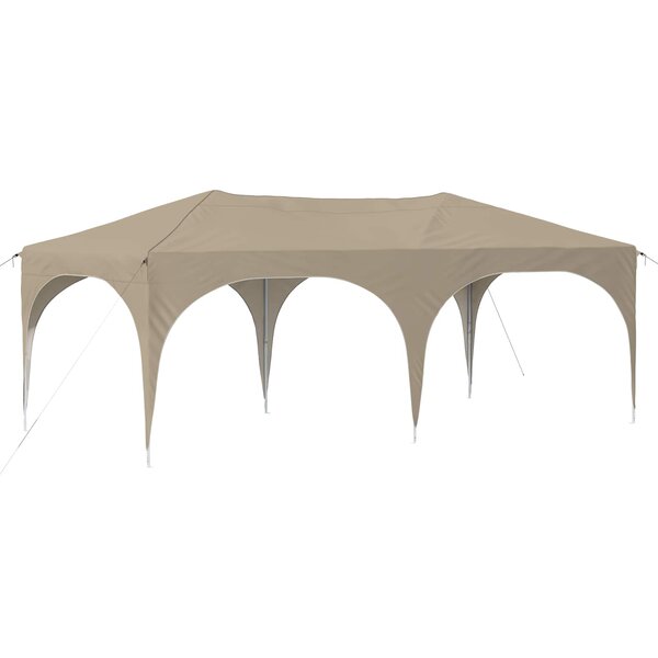 vidaXL Tente de fête pop-up 575 x 288 x 245 cm Crème Tissu Oxford