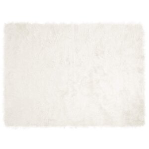 vidaXL Tapis en fausse Tafalla Blanc 160 x 230 cm Polyester