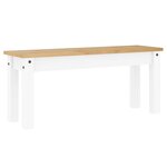 vidaXL Ensemble à manger Panama 4 Pièces blanc bois de pin massif