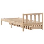 vidaXL Cadre de lit sans matelas 100x200 cm bois massif de pin