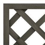 vidaXL Jardinière à treillis de jardin Gris 50x25x90 cm Bois de sapin