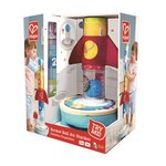 Hape E0387 - Jeu d'empilage avec fusée et balle à air pulsé