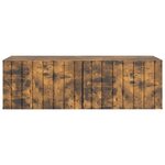 vidaXL Meuble TV mural 98 x 41 x 30 cm Chêne fumé Bois d'ingénierie