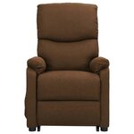 vidaXL Fauteuil Marron Tissu