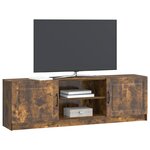 vidaXL Meuble TV Chêne fumé 150 x 31 x 47 cm Bois d'ingénierie