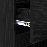 vidaXL Cabinet de chevet Chêne noir 40 x 35 x 70 cm Bois d'ingénierie