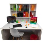 Module De Classement Modulo Black Office 5 Tiroirs Fermés - Noir/arlequin - Exacompta
