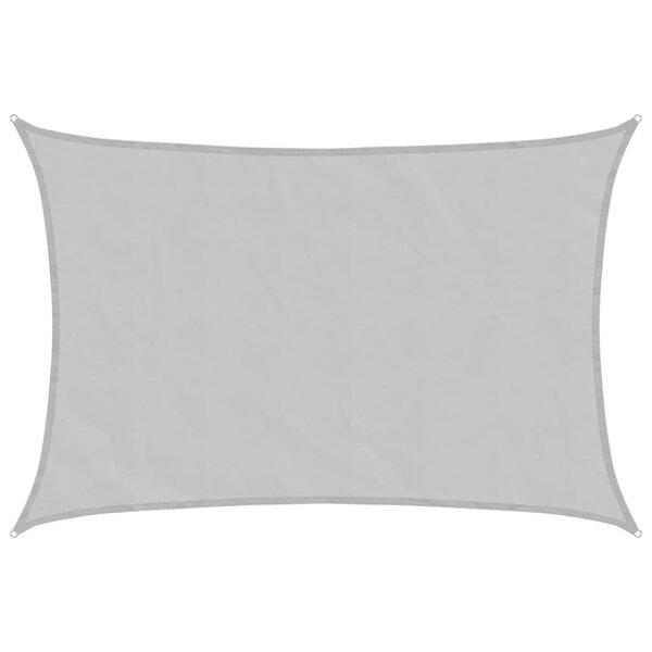 vidaXL Voile d'ombrage gris clair 4x3 m 100  polyester oxford