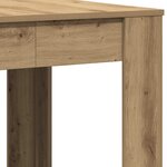 vidaXL Table à manger chêne artisanal 140x74 5x76 cm bois d'ingénierie
