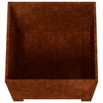 vidaXL Jardinière avec pieds Rouillé 40x40x40 cm Acier corten