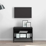 vidaXL Meuble TV Chêne noir 61 x 40 x 46 cm Bois d'ingénierie
