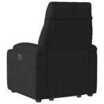 vidaXL Fauteuil inclinable électrique noir tissu microfibre