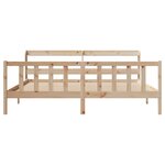 vidaXL Cadre de lit sans matelas 200x200 cm bois massif de pin