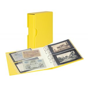 Album Publica M Color Lindner pour billets de banque. Couleur - Jaune SOLINO