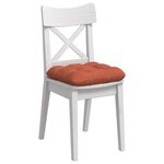 vidaXL Coussins de siège 4 Pièces Rouge orange 45 x 45 cm