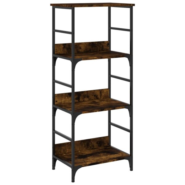 vidaXL Bibliothèque chêne fumé 50x33x117 5 cm bois d'ingénierie