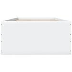 vidaXL Cadre de lit blanc 75x190 cm bois d'ingénierie